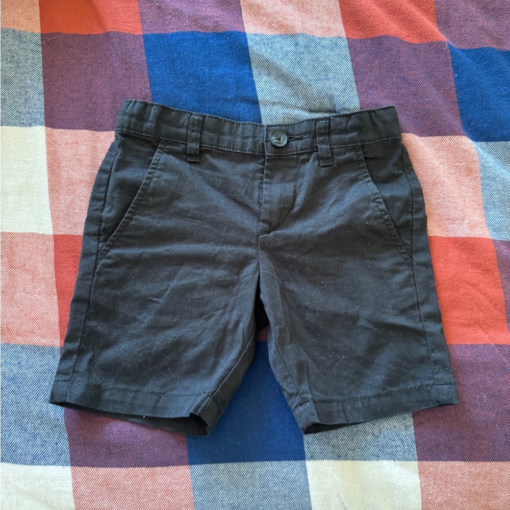 H&M Black Adjustable-Waist Smart Casual kids shorts